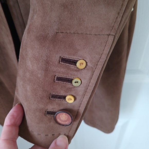 Lambskin Suede Midi Coat By HABSBURG 6 - Picture 5 of 11